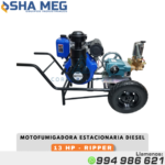 MCRD188-100C MOTOFUMIGADORA ESTACIONARIA DIESEL CON CARRETA Y LLANTAS DE 16"