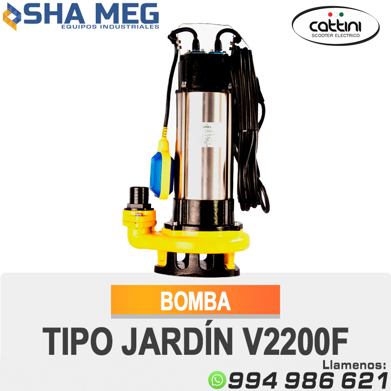BOMBA-TIPO-JARDIN-V2200F.jpg BOMBA DE AGUA SUMERGIBLE V2200F CATTINI - Imagen 1