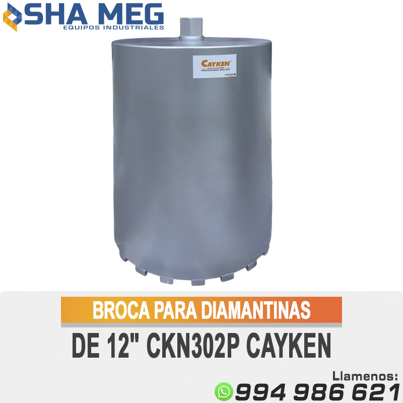 BROCA-PARA-DIAMANTINAS-DE-12-CKN302P-CAYKEN.jpg BROCA PARA DIAMANTINAS DE 12" CKN302P CAYKEN - Imagen 1