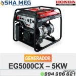 GENERADOR DE CORRIENTE MONOFÁSICO EG5000CX HONDA