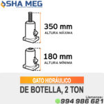 GATO HIDRÁULICO DE BOTELLA GAT-2 TRUPER - Imagen 3
