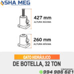 GATO HIDRÁULICO DE BOTELLA, 32 TON - Imagen 2