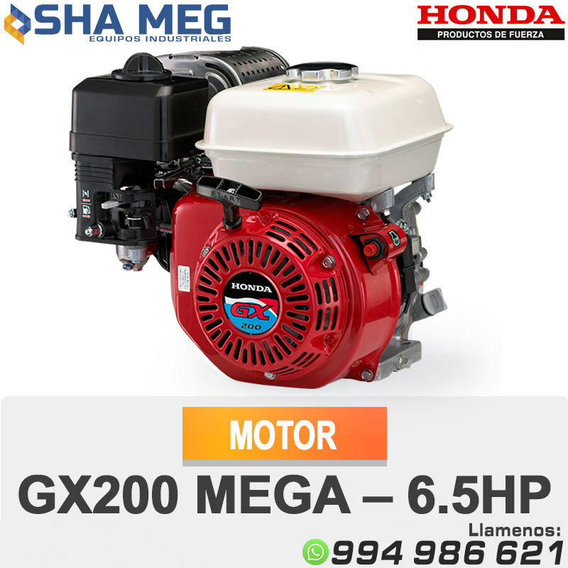 GX200-MEGA-–-6.5HP.jpg MOTOR ESTACIONARIO GASOLINERO GX200 MEGA HONDA - Imagen 1