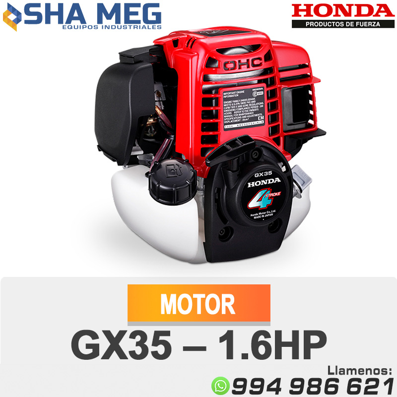 GX35-–-1.6HP.jpg MOTOR ESTACIONARIO GASOLINERO MULTIPROPÓSITO GX35 HONDA - Imagen 1