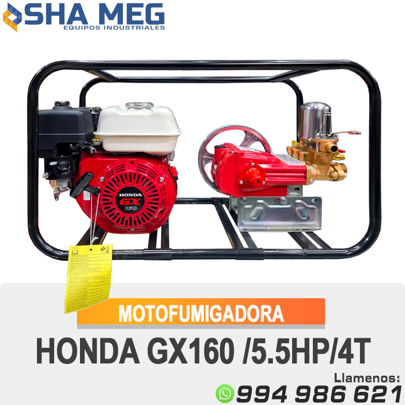 HONDA-GX160-5.5HP-4T-CABEZAL-DIAMOND-TS28-ACERADO.jpg MEH160-28C MOTOFUMIGADORA ESTACIONARIA - Imagen 1