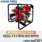 MOTOBOMBA DE ALTA PRESIÓN DIESEL 4"X 4″RP40-16HX RIPPER