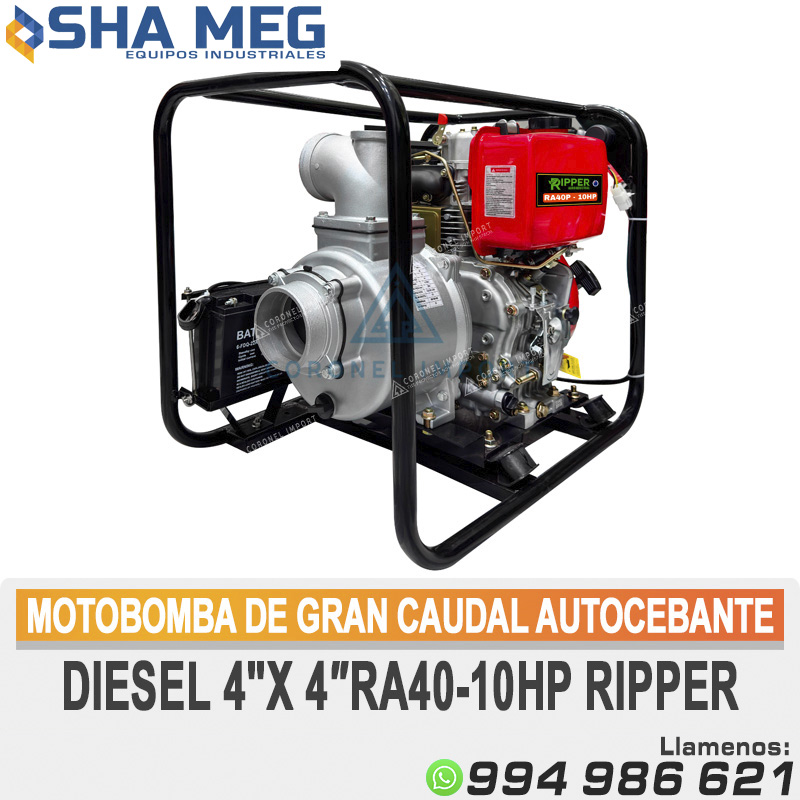 MOTOBOMBA-DE-GRAN-CAUDAL-AUTOCEBANTE-DIESEL-4-X-4-RA40-10HP-RIPPER.jpg MOTOBOMBA DE GRAN CAUDAL AUTOCEBANTE DIESEL 4"X 4″RA40-10HP RIPPER - Imagen 1