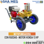 MCH390-130F MOTOFUMIGADORA ESTACIONARIA CON CARRETA Y LLANTAS DE 16"