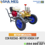MCH270-100F MOTOFUMIGADORA ESTACIONARIA CON CARRETA Y LLANTAS DE 16"