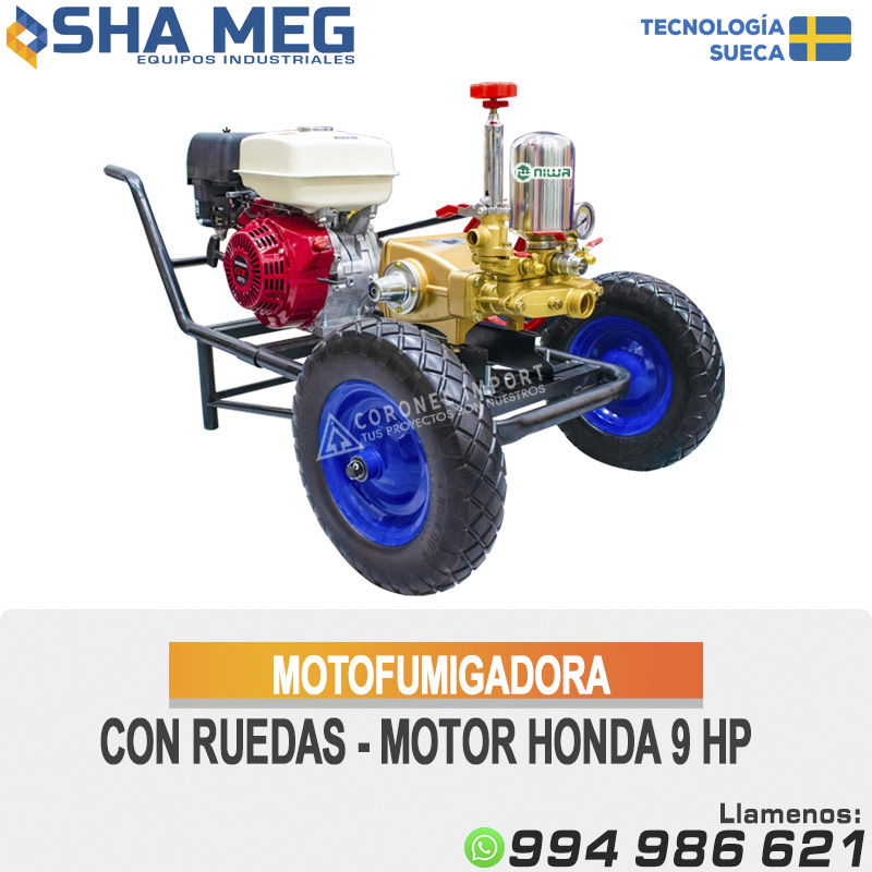 MOTOFUMIGADORA-CON-RUEDAS-MOTOR-HONDA-9-HP.jpg MCH270-100F MOTOFUMIGADORA ESTACIONARIA CON CARRETA Y LLANTAS DE 16" - Imagen 1