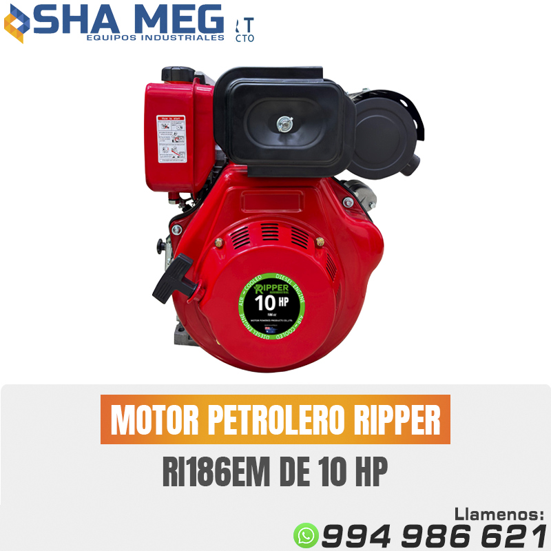 MOTOR-PETROLERO-RIPPER-RI186EM-DE-10-HP.png MOTOR ESTACIONARIO DIESEL RI186EM RIPPER - Imagen 1